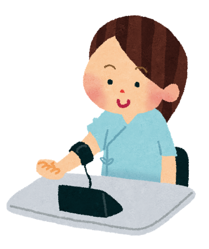 イラスト：血圧測定